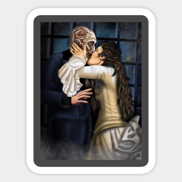 Phantom of the Opera Sticker by Vallieboy_art